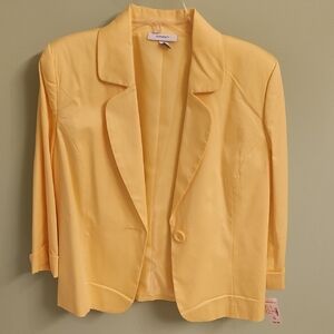 Dressbarn Women's Yellow Blazer